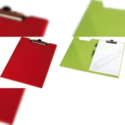 Klemmbrettmappe A4 PVC-Folie leinengeprägt farbig Farbe/Menge rot