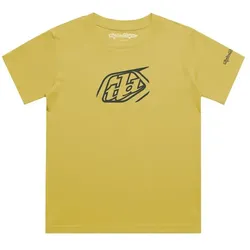 Troy Lee Designs Badge Kinder T-Shirt mit kurzen Ärmeln Butter Gr. M