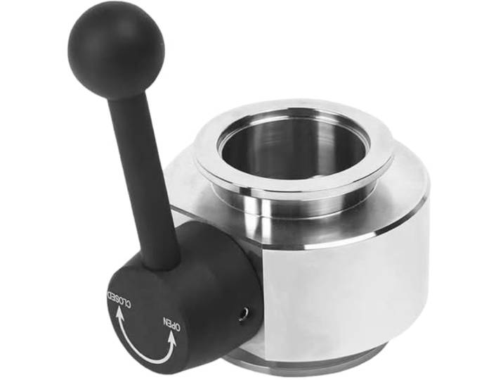 Manuelles Ventil aus Edelstahl 304 – ISO-KF/NW-Vakuumanschlüsse mit Hebelgriff, 1 Stück(KF-50)