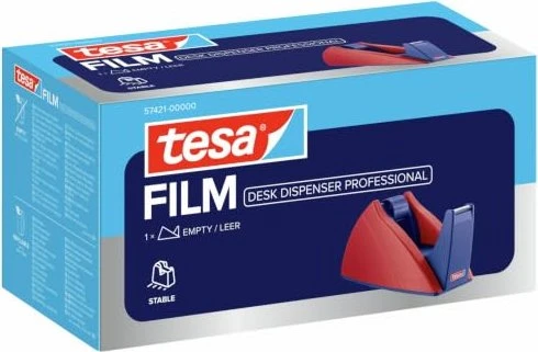 tesa Tischabroller Easy Cut, rot / blau, unbestückt