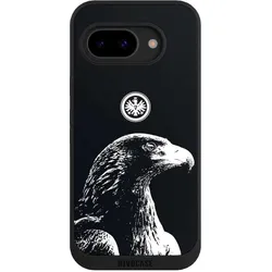 Nivocase Handyhülle für Google Pixel 9a Hülle NIVOpure Case Schwarz Eintracht Frankfurt Offizielles (Google Pixel 9a), Smartphone Hülle, Schwarz