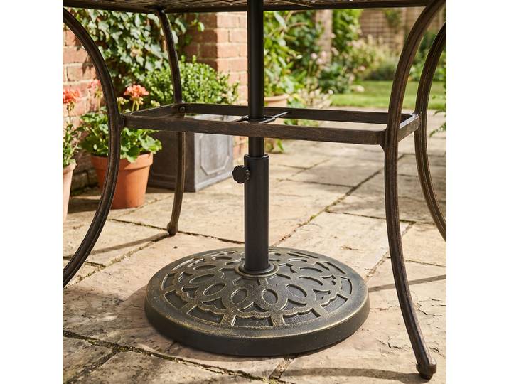 Outsunny Socle Parasol Rond Ø44cm Résine Jardin