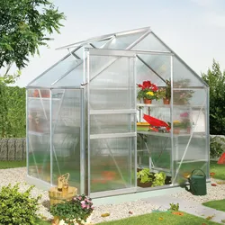 Vitavia Gewächshaus "Calypso 3000",aluminium eloxiert,3,0 m2