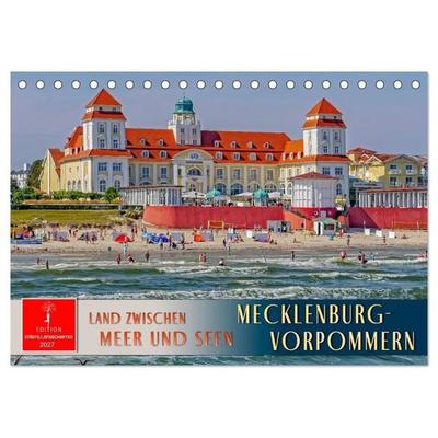 Mecklenburg-Vorpommern - Land zwischen Meer und Seen (Tischkalender 2027 DIN A5 quer), CALVENDO Monatskalender