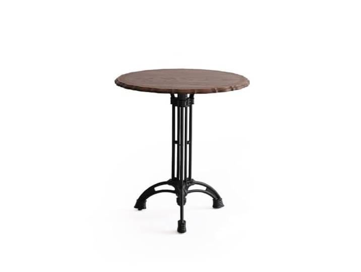 loeusjfnr Langer Bartisch Retro Cafe Massivholz Schmiedeeisen Stehtisch, Runde Tischplatte Dessert Shop Restaurant Kleines Esszimmer