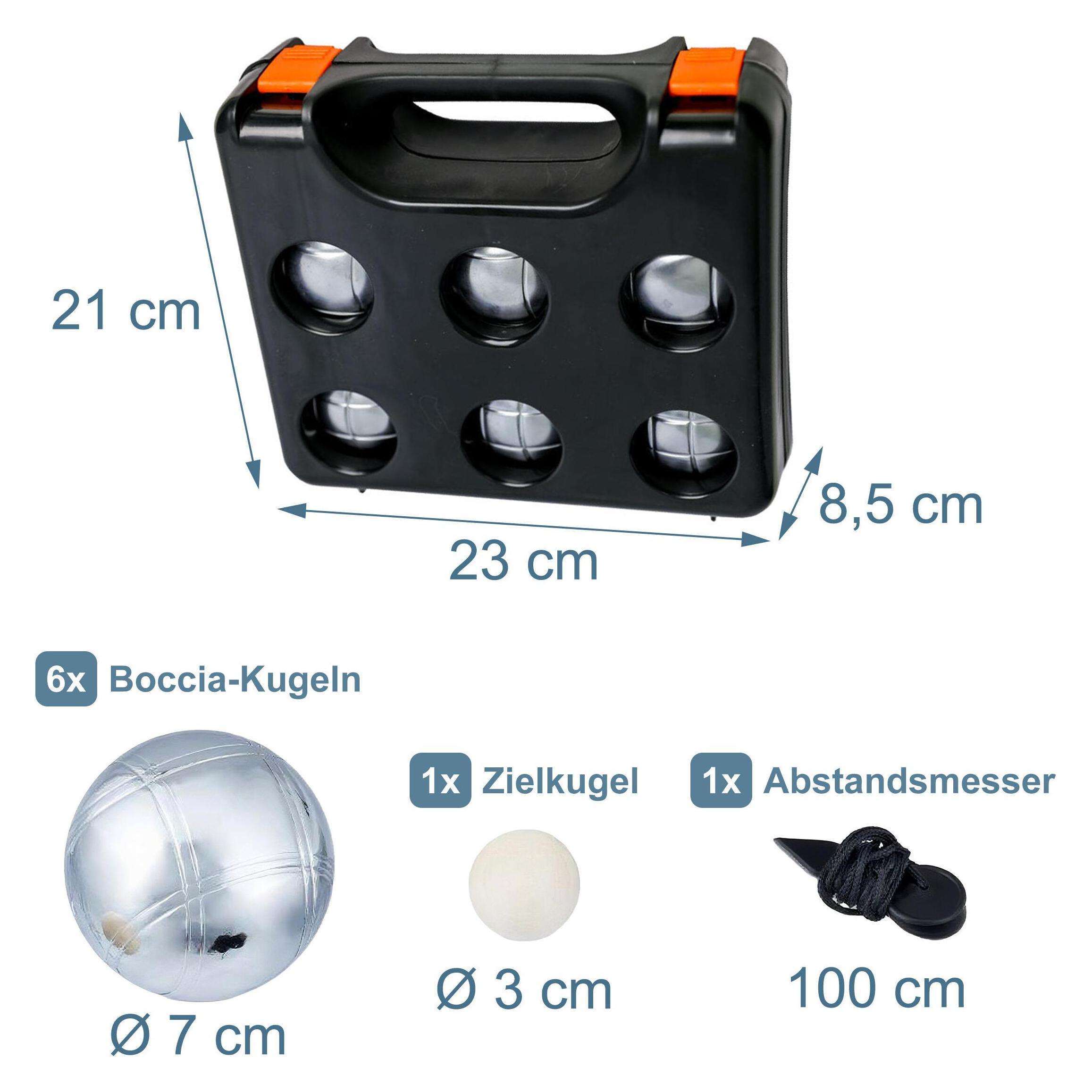 Relaxdays Boule-Kugeln (6x, 70 mm) (4052025517069)