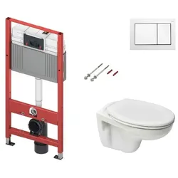 TECE Wand-WC Set für Vorwandmontage + Ceramia S-Line Pro WC KMPLSIKOTS
