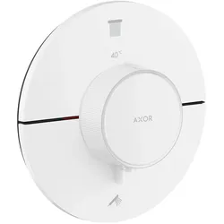 hansgrohe AXOR ShowerSelect ID Thermostat, Unterputz, rund, 2 Verbraucher, 36750700, Farbe: Mattweiß