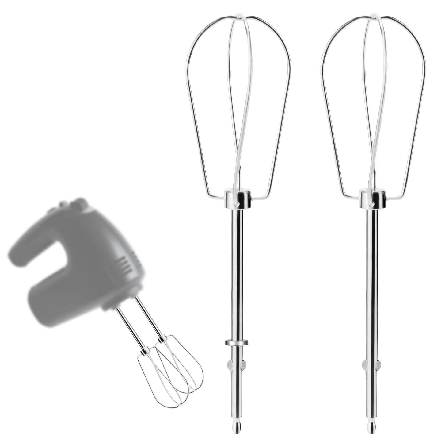 Selius 2 stuks handmixer kloppers hulpstukken compatibel met universele roestvrijstalen handmixer