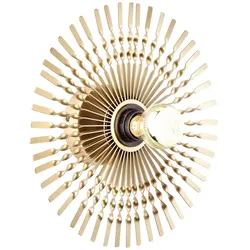 BRILLIANT Lampe, Mendoza Wandleuchte 33cm gold, Metall, 1x A60, E27, 40W,Normallampen (nicht enthalten)