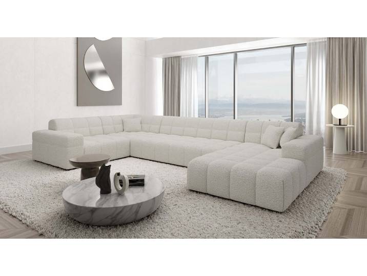 Stoff Wohnlandschaft Ibiza U-Form