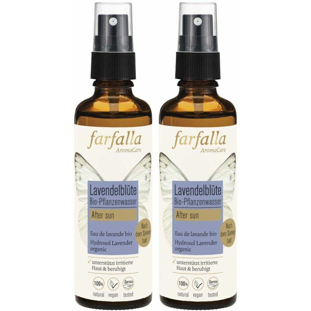 Farfalla Bio-Pflanzenwasser Lavendelblü Spr 75 ml x2 2x75 Spray