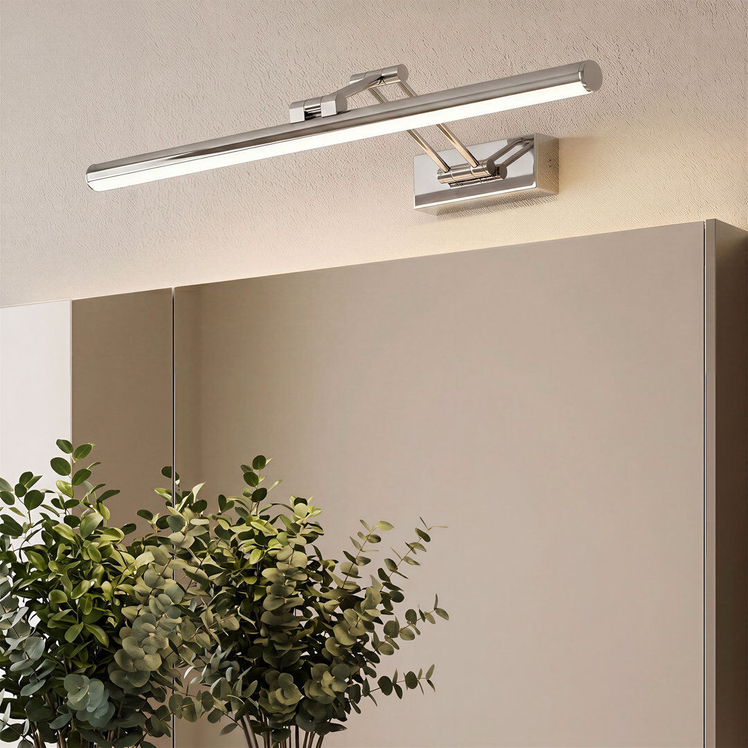 Brayden Studio Dimmable LED Bath Bar Chrome 5cm H X 59.4cm W X 28cm D