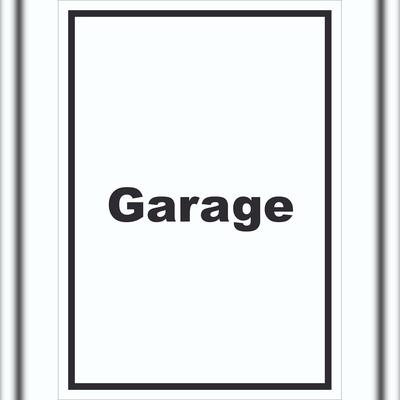 HB-Druck Garage Schild mit Text Auto Stellplatz hochkant A1 (594x841mm)