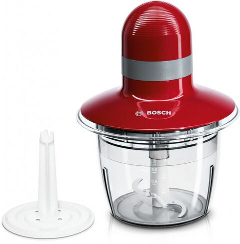 Bosch Mini hachoir 400 W Rouge, Gris MMR08R2