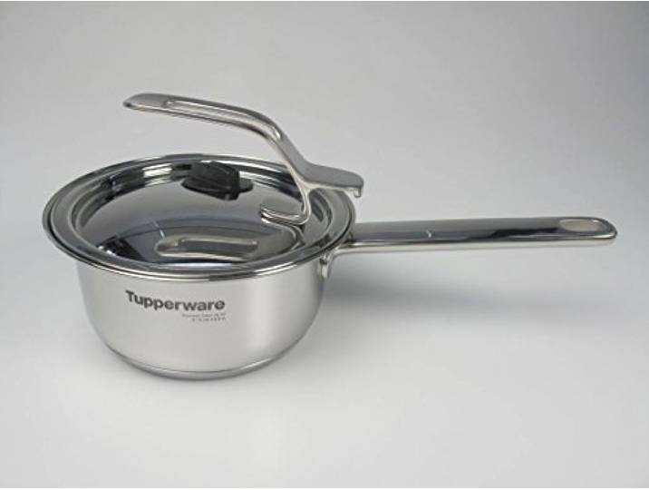 TUPPERWARE Chef-Serie Gourmet-Line Saucepan 1,0 L inkl. Metalldeckel Kasserolle