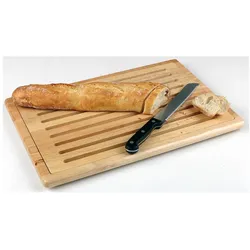 APS Brotschneidebrett Rubberwood, Schneidebrett, Beige