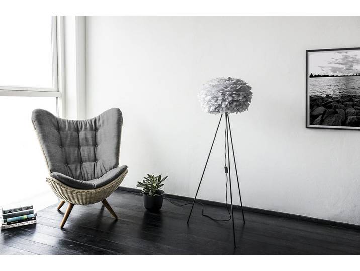 Eos Stehleuchte Medium Grau/Schwarz - UMAGE - Wohnzimmer - Sonstige