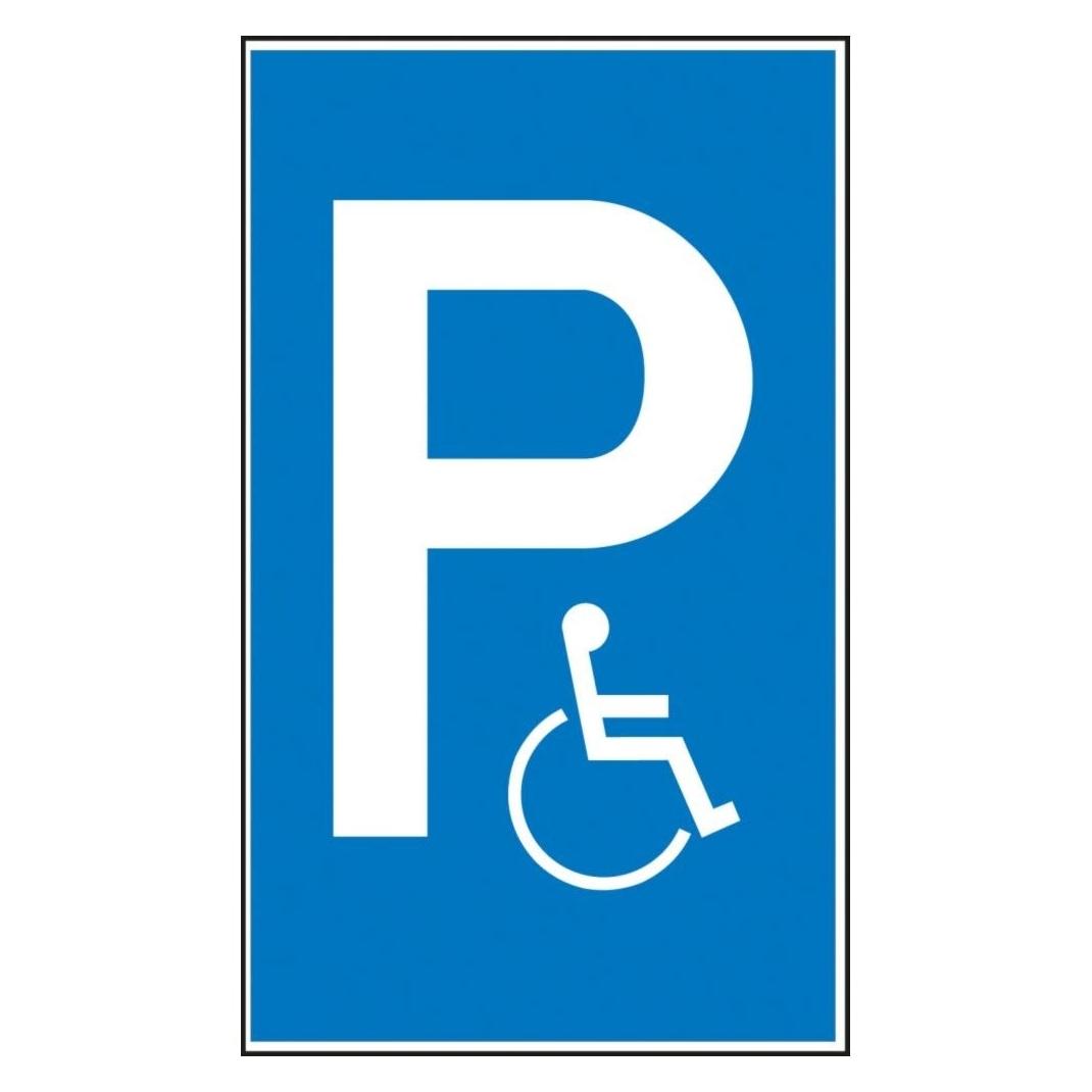 Magni Betriebsausstattung24 Parkplatzss. BehindertenpAluminium geprägt (4044589014696)