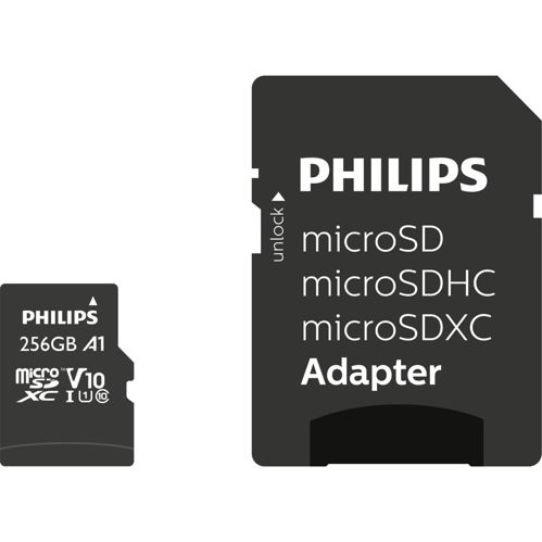 Philips MicroSDXC Card 256GB Class 10 UHS-I U1 incl. Adapter