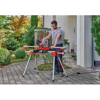 Sägeuntergestell EINHELL "MSS 1610", bunt (rot, silberfarben), B:69,5cm H:85,5cm T:123cm, Edelstahl, Kunststoff, Untergestelle