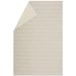 David Fussenegger Wohndecke Plaid Carla 'Tannen' 135 x 200 cm Filz - Hellgrau