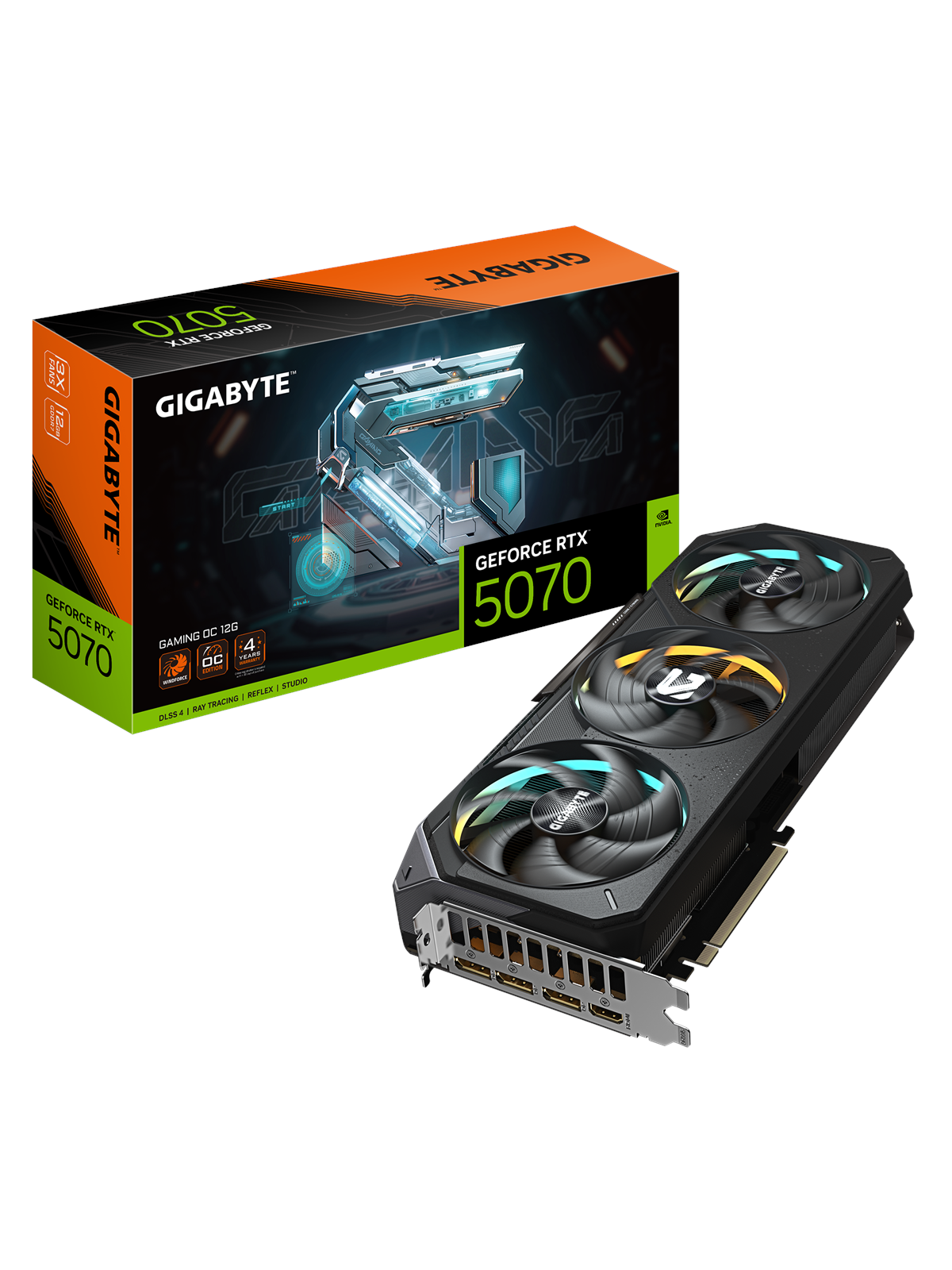 GIGABYTE GeForce RTX 5070 GAMING OC - 12GB GDDR7 RAM - Grafikkarte