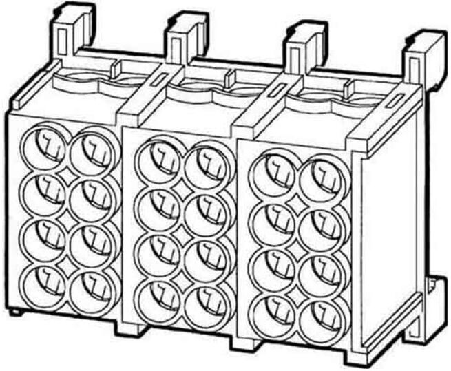 HKL Connecteur dérivation principale 2x25qmm, 5 pôles HLAC25-52 (HLAC25-52)