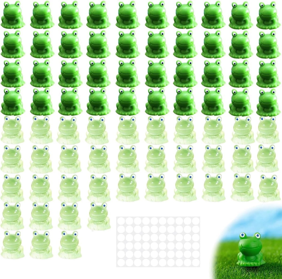 70 Miniatuur Houten Kikker Beeldjes - Schattige Tuin Decoratie en Interieur Ornamenten voor Thuis