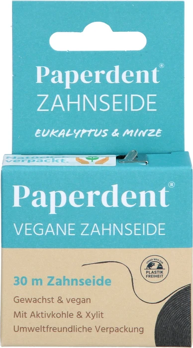 Paperdent Zahnseide Eukalyptus Minze vegan gew.30m 1 St