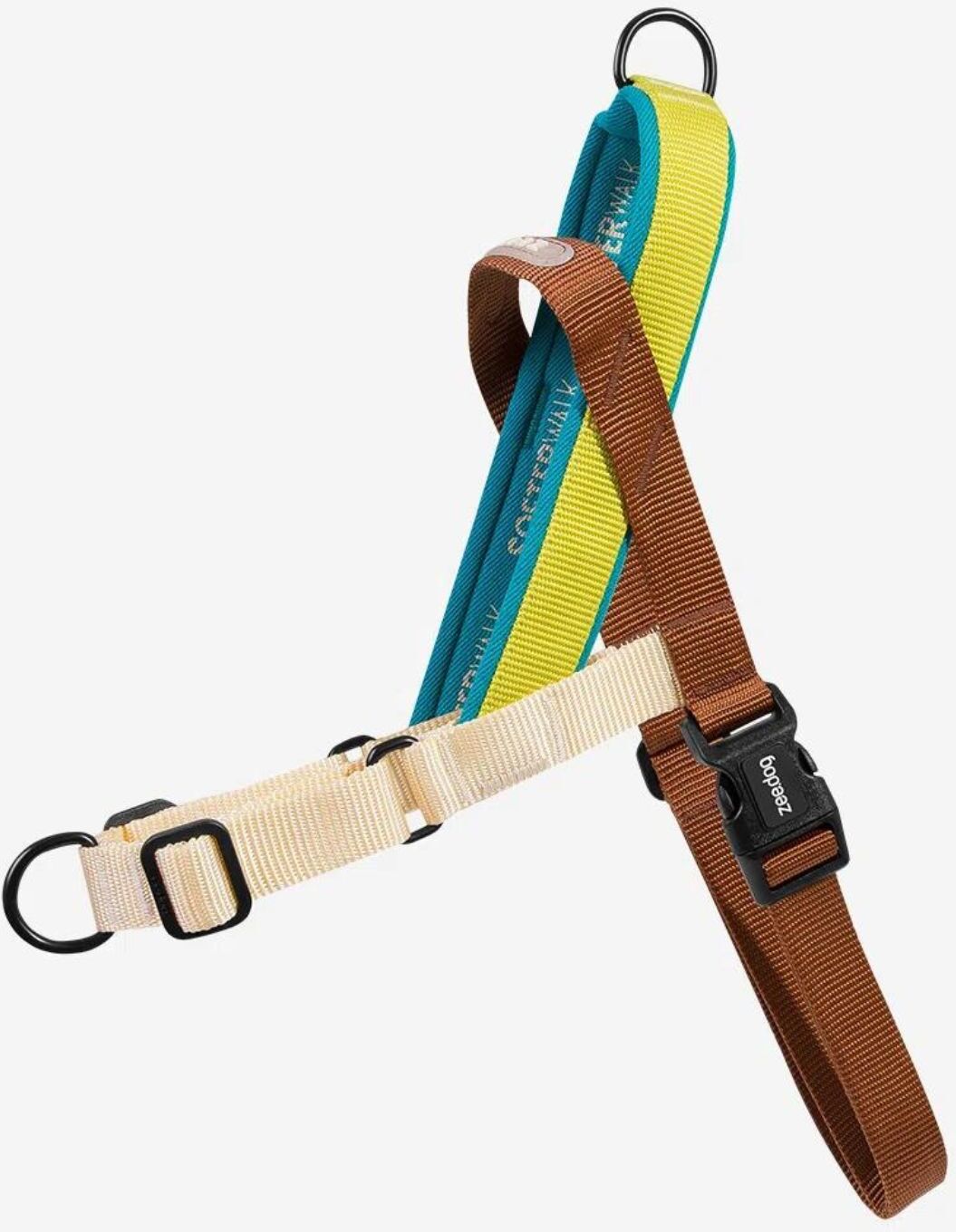 Zee.Dog Pettorina Norvegese Softer-Walk per Cani Avocado S 21-28cm 48-61cm