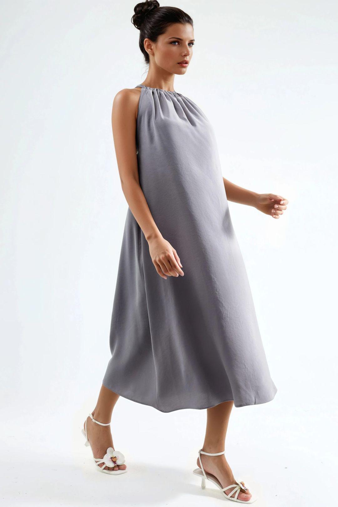Halter Nek Midi-jurk