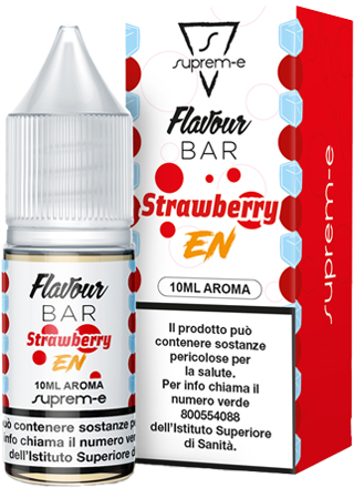 Suprem-e Strawberry Energy Flavour Bar Aroma Concentrato 10ml Fragola Energy Drink Ghiaccio