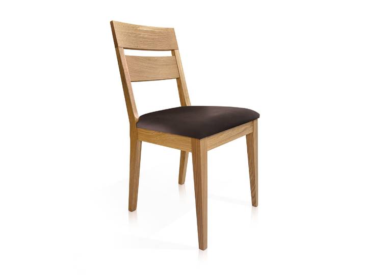 HILKO Polsterstuhl, Material Massivholz, Eiche, Eiche lackiert