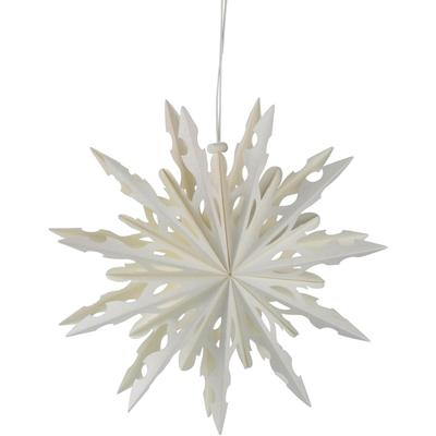 Dekostern AM DESIGN "Weihnachtsstern, Weihnachtsdeko", weiß, Ø:40cm, Papier, Dekosterne, Papierstern, Ø 40 cm