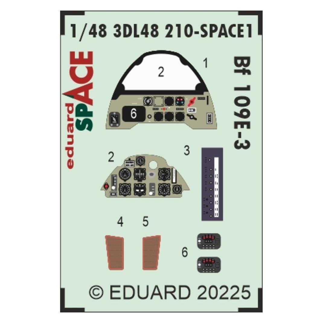 Eduard Bf 109E-3 SPACE HOBBY BOSS (3DL48210)