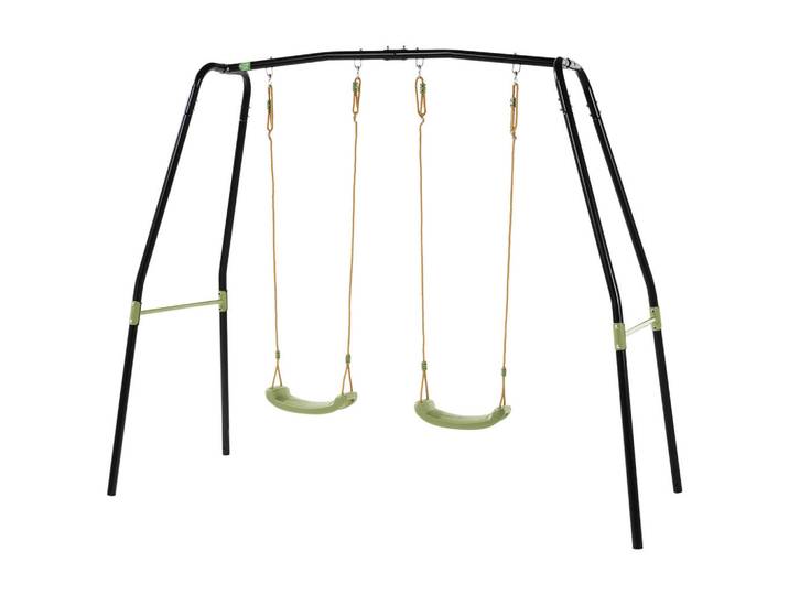 Exit Toys Schaukel, Schwarz, Metall, Kunststoff, 243x204.5x110 cm, SGS-geprüft, EN 71, CE, Freizeit & Co, Gartenspielzeug, Schaukeln