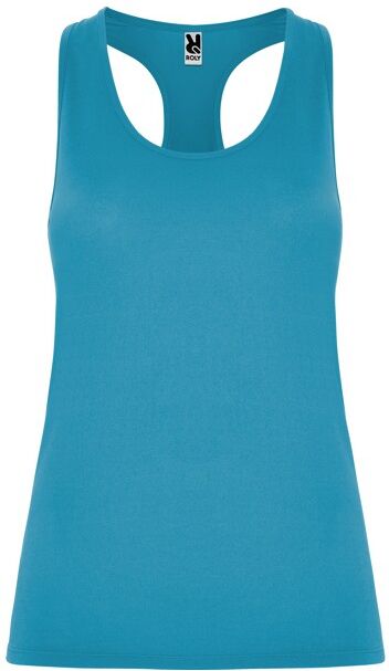 Débardeur technique à personnaliser peau de pêche Aida Turquoise 5/6