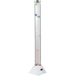 LED RGB Wasser Säule klar Deko Fische Steh Lampe Kabel Schalter Farbwechsel