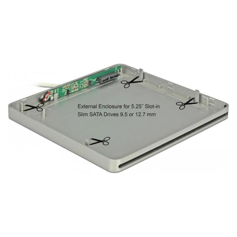 Delock Gehäuse für 5.25" Slot-in Slim SATA Laufwerke (5.25") (42605)