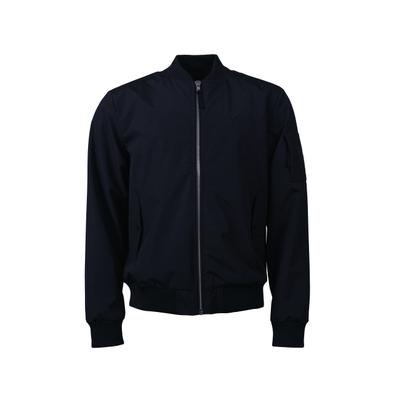 Bomberjacke KLEINIGKEIT "Kleinigkeit Signature Bomber", Herren, Gr. S, schwarz, 100% Polyester, unifarben, normal, amerikanischer Ausschnitt, Jacken Bomberjacke