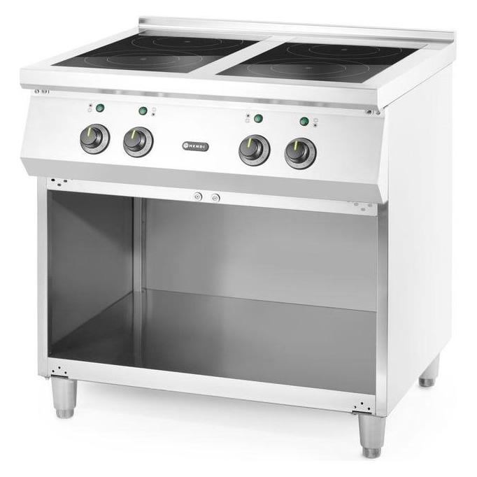 Hendi Induktionsherd mit vier Brenn. 400V 17000W 800x700 (237687)