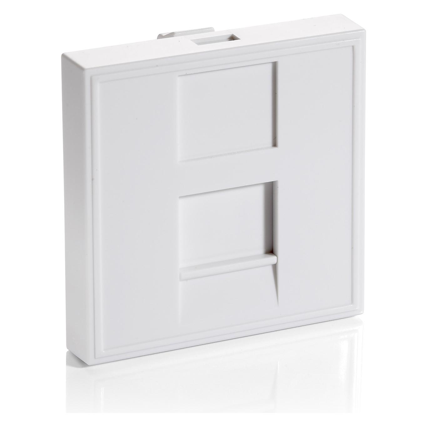equip Unterputzdose Einsatz French 1 Keystone RAL9010 (125471)