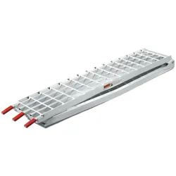 Helloshop26 - Klappbare Mehrzweck-Laderampe aus Aluminium mit Anfahrschutz 310 cm bis 540 kg grau 16_0002136