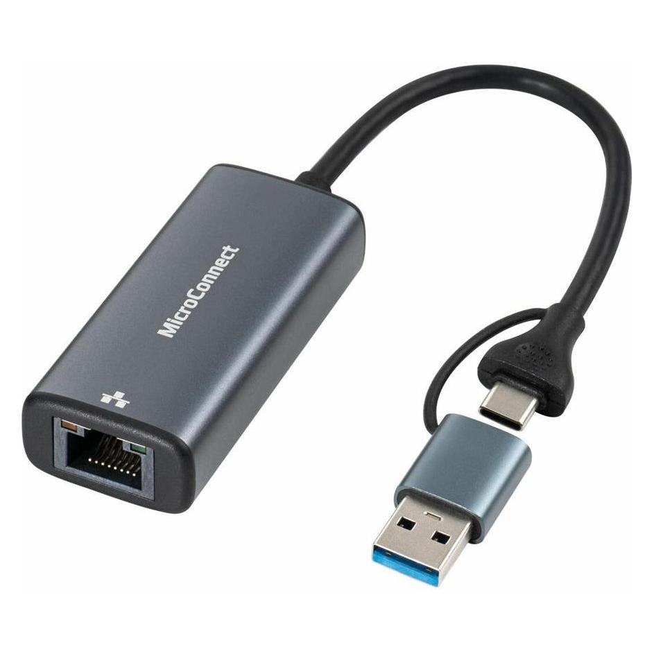 MicroConnect USB-C / A to RJ45 2,5G (USB-C) (MC-USBACNET2.5G)