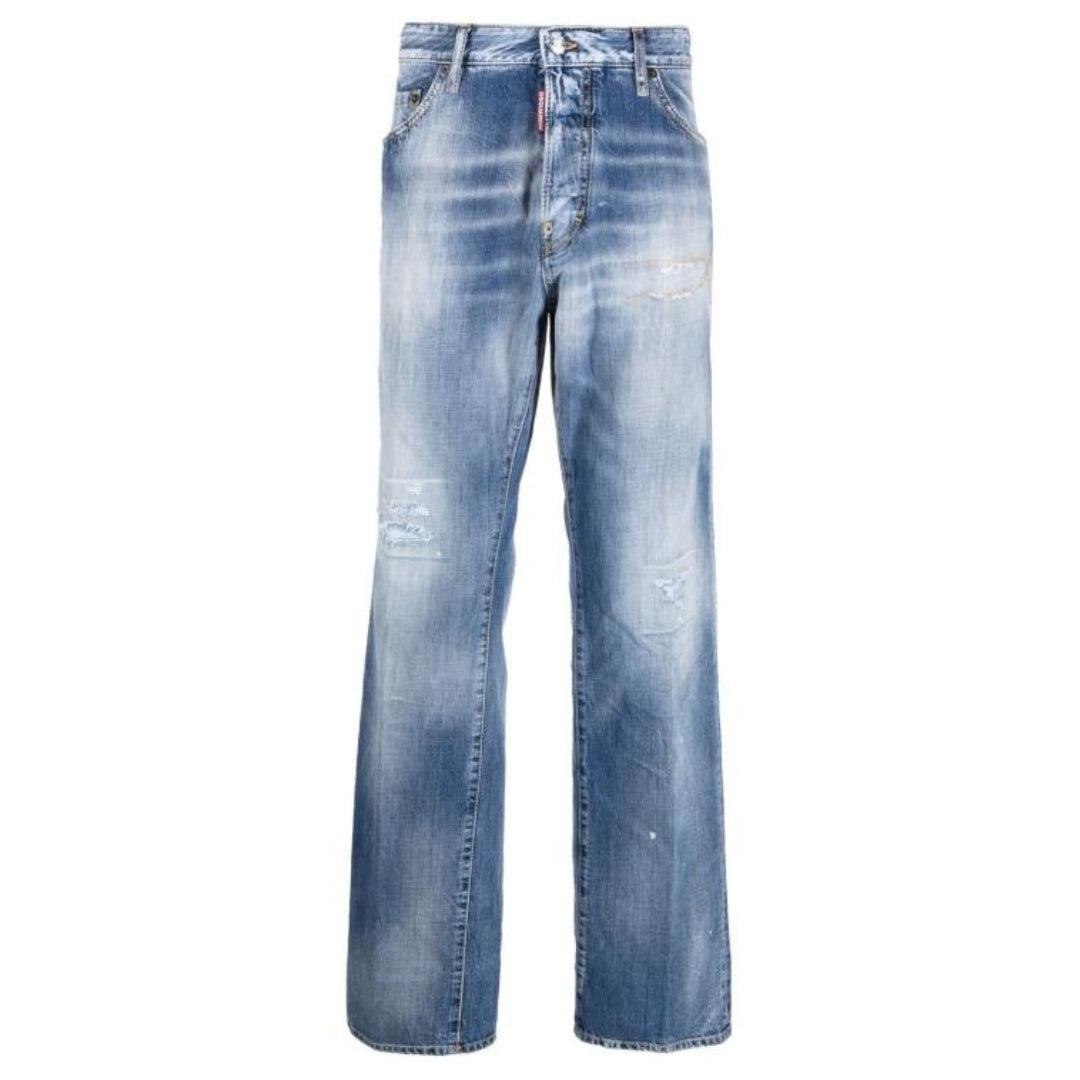 Dsquared2 - Blaue Jeanshose Im Roadie-jeans-stil