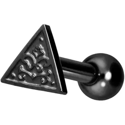 Titan Ohrpiercing mit Innengewinde DREIECK