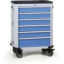Werkzeugwagen G2, 6 Schubladen, blau