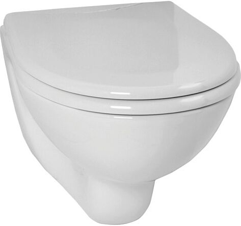 Pack WC NORMUS cuvette suspendue courte 48 x 35,5 cm avec abattant VITRA 7649B003-6078