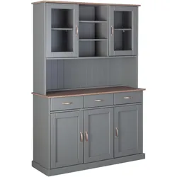 Inter Link, Vitrine + Buffetschrank, Luzerna (131 x 45 x 191 cm)